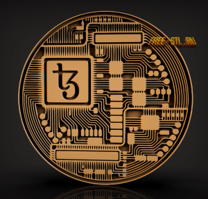 биткоин 3D модель форvат stl
