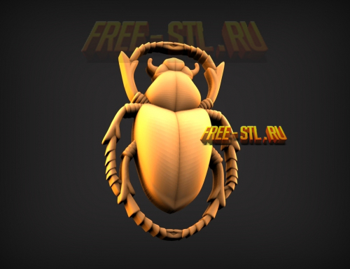 жук скарабей 3D модель формат STL