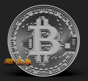 биткоин 3d модель формат stl