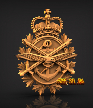 coat of arms of the canadian armed forces stl file