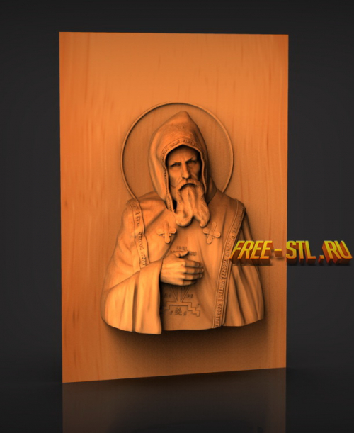 3D модель икона Серафим Вырицкий