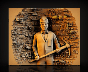 шахтер 3d модель формат stl