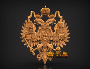 3D модель герб России STL модель