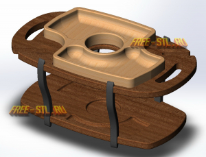 винный столик 3d модель stl