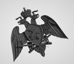 эмблема Росгвардия stl модель