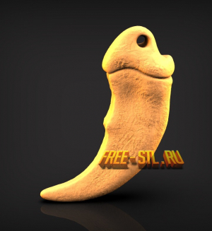 клык 3D модель формат STL