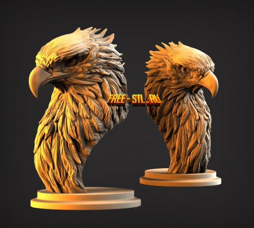 орел 3D модель формат STL