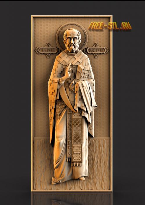 Model icons of St. Nicholas the Wonderworker format stl free download