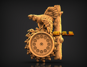 часы глухарь 3D модель формат STL
