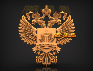 Герб России 3D модель формат STL